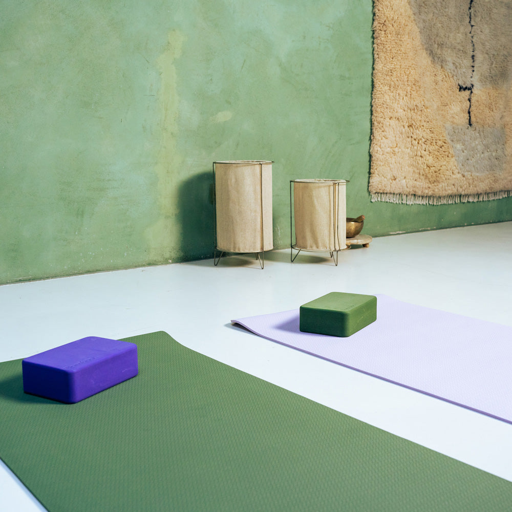 Bamboa Bloques de Yoga Set Espuma Verde